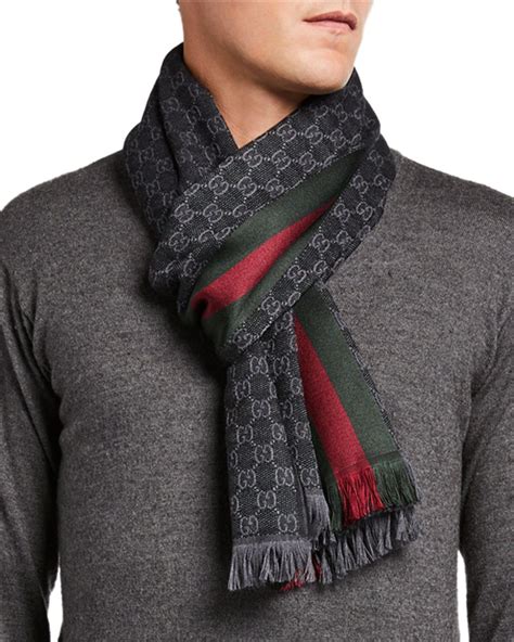 gucci wool scarf mens|gucci wool scarf unisex.